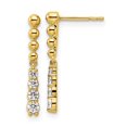 thumbnail image 1 of Auriga Fine Jewelry 14K Yellow Gold Lab Grown Diamond VS/GH Circle Stud Earrings for Women (L- 0.4 inch, W- 0.4 inch), 1 of 5