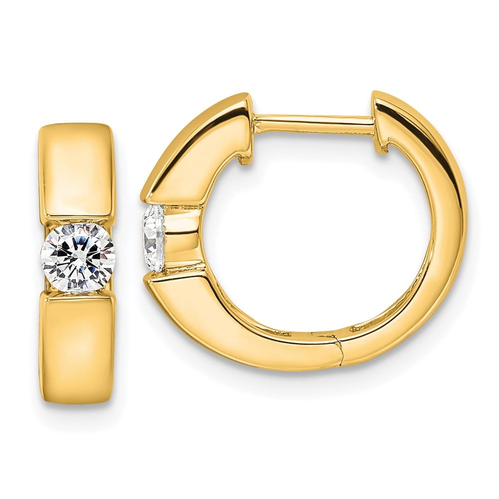 Auriga Fine Jewelry 14K Yellow Gold Lab Grown Diamond VS/SI DEF Hinged ...