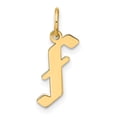 thumbnail image 1 of Auriga Fine Jewelry 14K Yellow Gold Letter F Initial Pendant for Women, 1 of 3