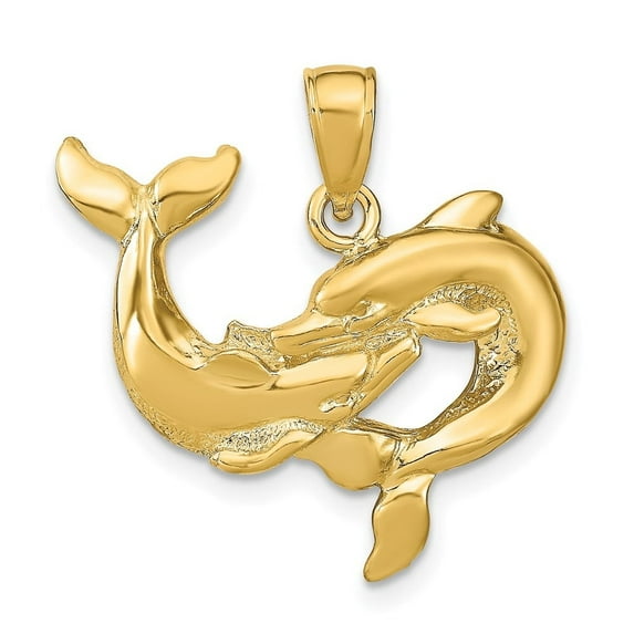Auriga Fine Jewelry 14K Yellow Gold Nautical Compass Charm for Women (L - 26.2 mm)