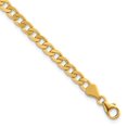 thumbnail image 1 of Auriga Fine Jewelry 14K Yellow Gold Polished 5.7mm Solid Curb 8 Inch Chain Bracelet for Women, 1 of 6