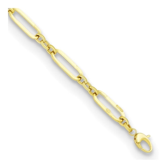 Auriga Fine Jewelry 14K Yellow Gold Polished Fancy Link 7.5 inch Bracelet for Women