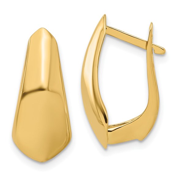 Auriga 14k Yellow Gold Polished Hoop Earrings for Women