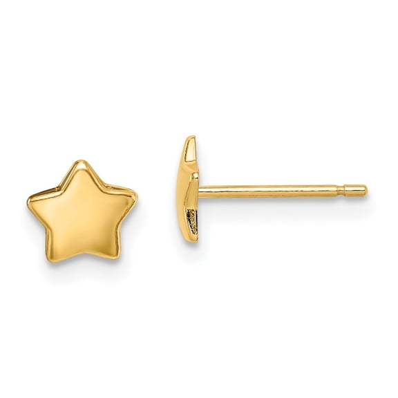 Auriga Fine Jewelry 14K Yellow Gold Star Stud Earrings for Women