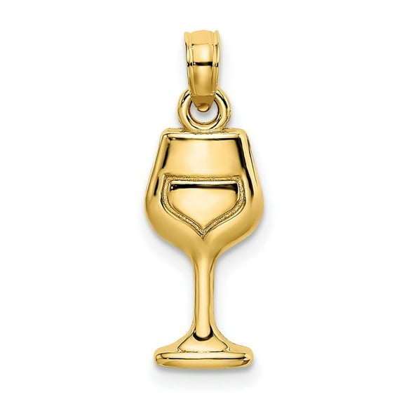 Auriga Fine Jewelry 14K Yellow Gold Wine Glass Charm for Women