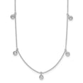thumbnail image 1 of Auriga 18K White Gold Diamond Stations Necklace for Women 16" (0.35ct, Color- G-H, Clarity- SI1), 1 of 5