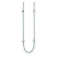 thumbnail image 1 of Auriga 18K White Gold Solid Diamond Station Necklace for Mens 24" (0.2ct, Color- G-H, Clarity- SI1), 1 of 5