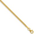 thumbnail image 1 of Auriga 18K Yellow Gold Polished 2.4 mm Solid Curb Chain Necklace for Women 20", 1 of 3