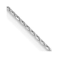 thumbnail image 1 of Auriga 18k White Gold 1.15mm Cable Chain Necklace 20inch for Women, 1 of 6