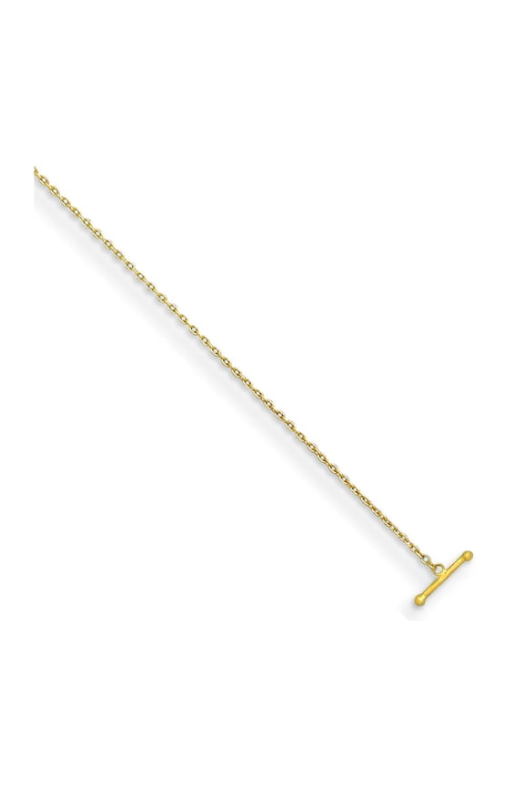 Fine Jewelry 24K Yellow Gold Polished 1.3 mm Solid Cable Chain Necklace for Women 18"