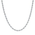 thumbnail image 1 of Auriga 4mm Hollow Rope Chain Necklace 24" in 925 Sterling Silver, 1 of 5