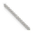 thumbnail image 1 of Auriga 925 Sterling Silver 1.75 mm Diamond-cut Round Box Chain Necklace for Women 22", 1 of 5