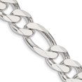 thumbnail image 1 of Auriga Fine Jewelry 925 Sterling Silver 13.5 mm Figaro Chain Necklace for Men 24", 1 of 5