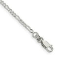 thumbnail image 1 of Auriga Fine Jewelry 925 Sterling Silver 2.25mm Figaro Chain 8inch Bracelet for Women, 1 of 6
