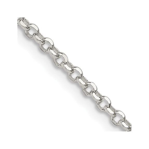 Auriga 925 Sterling Silver 2 mm Diamond-cut Cable Chain Necklace for Women 20"