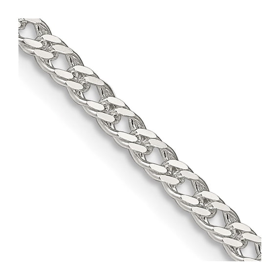 Auriga 925 Sterling Silver 3.3 mm Rambo Chain Necklace for Women 20"
