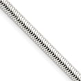 thumbnail image 1 of Auriga Fine Jewelry 925 Sterling Silver 3.5 mm 6-sided Oval Snake Chain Necklace for Women 20", 1 of 6