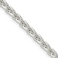 thumbnail image 1 of Auriga Fine Jewelry 925 Sterling Silver 3.7 mm Round Spiga Chain Necklace for Women 28", 1 of 6