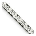 thumbnail image 1 of Auriga Fine Jewelry 925 Sterling Silver 3.75 mm Flat Anchor Chain Necklace for Men 30", 1 of 7