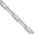 thumbnail image 1 of Auriga Fine Jewelry 925 Sterling Silver 4.25 mm Elongated Open Link Chain Necklace for Women 30", 1 of 5