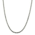 thumbnail image 1 of Auriga 925 Sterling Silver 4.75 mm Diamond-cut Rope Chain Necklace for Mens 24", 1 of 6