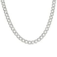 thumbnail image 1 of Auriga 925 Sterling Silver 4.7mm Super Flat Cuban Chain Necklace 16, 1 of 2