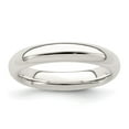 thumbnail image 1 of Auriga Fine Jewelry 925 Sterling Silver 4mm Wedding Band Ring Size 11.5 for Women, 1 of 4