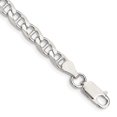 thumbnail image 1 of Auriga Fine Jewelry 925 Sterling Silver 5.7mm Flat Cuban Anchor Bracelet 8 inch for Women, 1 of 7