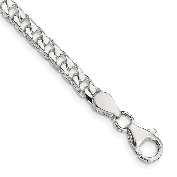 Auriga 925 Sterling Silver 5mm Curb Chain Bracelet 7 inch for Women