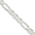 thumbnail image 1 of Auriga 925 Sterling Silver 7.5 mm Figaro Anchor Chain Necklace for Mens 20", 1 of 6