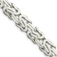 thumbnail image 1 of Auriga 925 Sterling Silver 8.25 mm Byzantine Chain Necklace for Women 20", 1 of 6