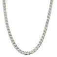 thumbnail image 1 of Auriga 925 Sterling Silver 8.25 mm Flat Cuban Anchor Chain Necklace for Mens 24", 1 of 6