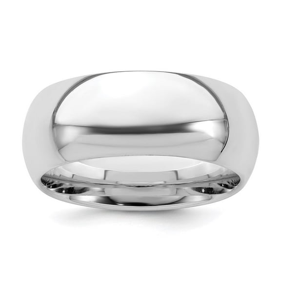 Auriga Fine Jewelry 925 Sterling Silver 8mm Comfort Fit Wedding Band Ring Size 12 for Women