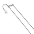 thumbnail image 1 of Auriga Fine Jewelry 925 Sterling Silver Adjustable 1.35 mm Loose Rope Chain Necklace for Women 22", 1 of 5