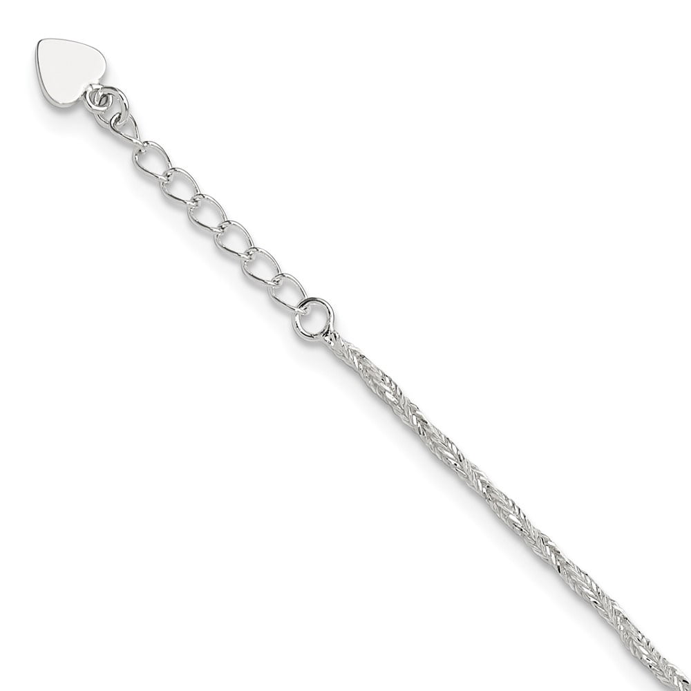 Auriga 925 Sterling Silver Anklet 9inch for Women