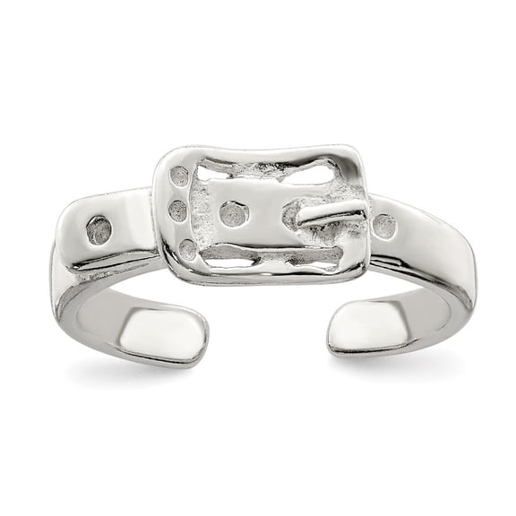 Auriga 925 Sterling Silver Antiqued Buckle Toe Ring for Women