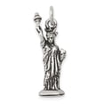 thumbnail image 1 of Auriga 925 Sterling Silver Antiqued Statue of Liberty Charm for Women (Length - 33 mm, Width - 9 mm), 1 of 6