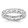 thumbnail image 1 of Auriga 925 Sterling Silver Carved Ring for Women Size- 7, 1 of 6