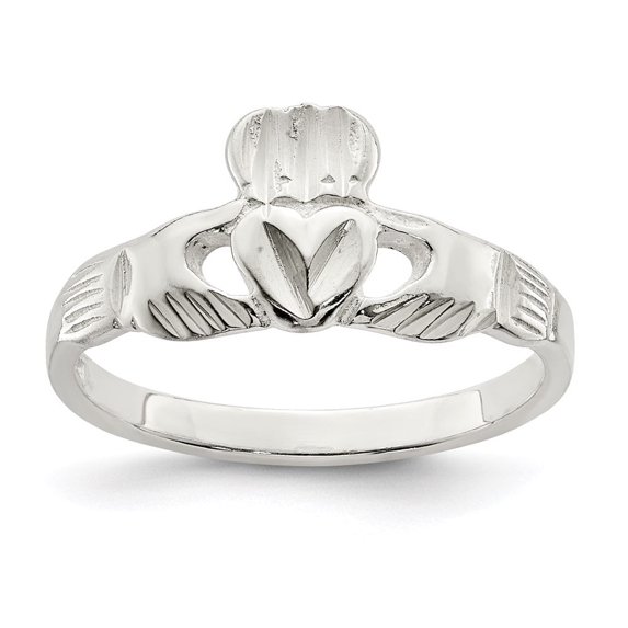 Auriga 925 Sterling Silver Claddagh Ring Size 7 for Women