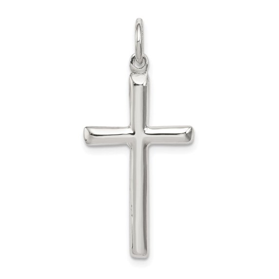 Auriga Fine Jewelry 925 Sterling Silver Cross Charm for Women (L - 31 mm, W - 16 mm)