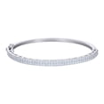 thumbnail image 1 of Auriga 925 Sterling Silver Cubic Zirconia Bangle Bracelet for Women, 1 of 3