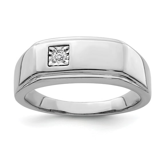 Auriga 925 Sterling Silver Diamond Engagement Ring Size 9 for Men