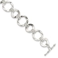 thumbnail image 1 of Auriga 925 Sterling Silver Fancy Circle Link Bracelet 7.5 inch for Women, 1 of 6