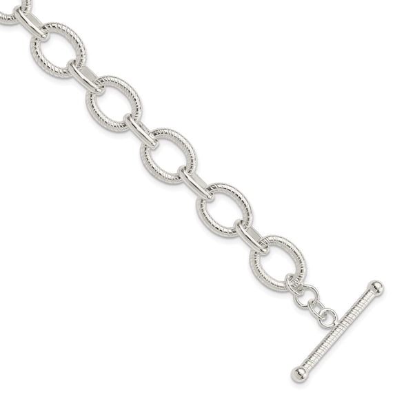 Auriga Fine Jewelry 925 Sterling Silver Fancy Link Bracelet 7.5 inch for Women