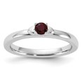 thumbnail image 1 of Auriga Fine Jewelry 925 Sterling Silver Garnet Ring for Women Size 5, 1 of 6