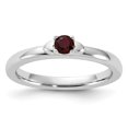 thumbnail image 1 of Auriga 925 Sterling Silver Garnet Ring for Women Size- 9, 1 of 6