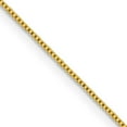 thumbnail image 1 of Auriga 925 Sterling Silver Gold-plated .8 mm Box Chain Necklace for Women 18", 1 of 3