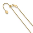 thumbnail image 1 of Auriga Fine Jewelry 925 Sterling Silver Gold-plated Adjustable 1.5 mm Spiga Chain Necklace for Women 30", 1 of 6