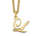 thumbnail image 1 of Auriga 925 Sterling Silver Gold-plated Letter L Initial Necklace for Women, 1 of 4