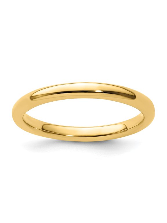 925 Sterling Silver Gold-plated Polished Ring for Women Size- 10